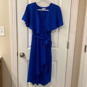 Gianni Bini Royal Blue Wrap Dress Size M